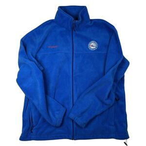 Philadelphia 76ers Fleece Jacket XL Men's Blue Columbia - Philly Basketball NBA